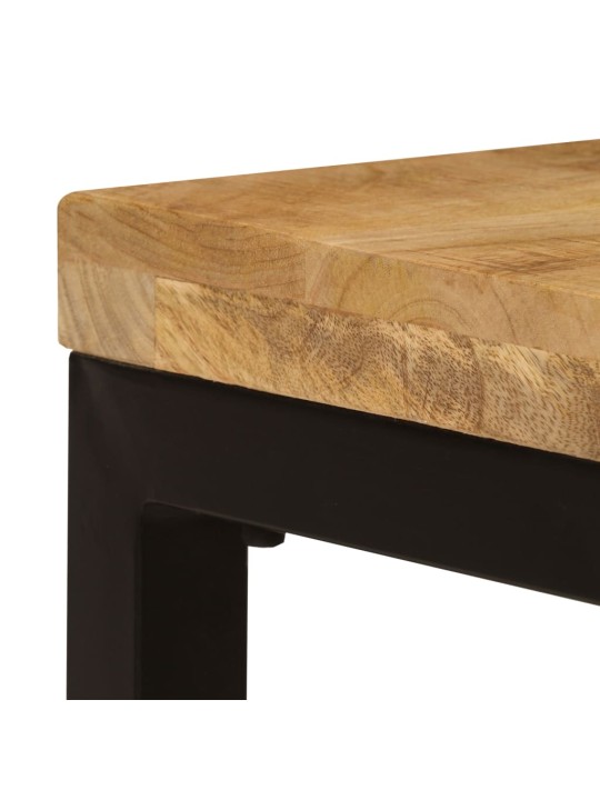 Konferenční stolek 100 x 50 x 35 cm masivní mangovník a ocel