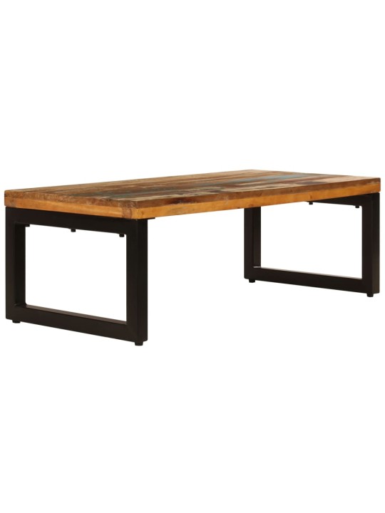 Konferenční stolek 100x50x35cm masivní recyklované dřevo a ocel