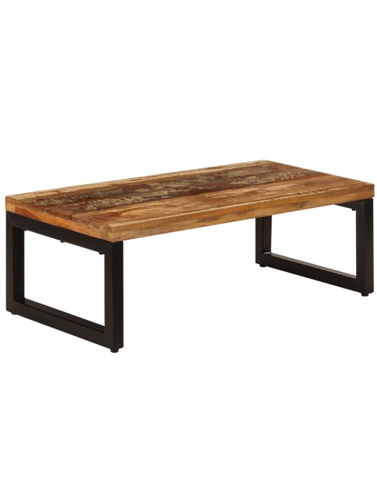 Konferenční stolek 100x50x35cm masivní recyklované dřevo a ocel