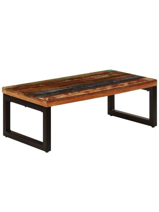 Konferenční stolek 100x50x35cm masivní recyklované dřevo a ocel