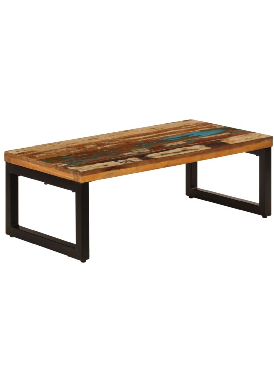 Konferenční stolek 100x50x35cm masivní recyklované dřevo a ocel
