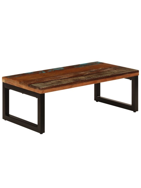 Konferenční stolek 100x50x35cm masivní recyklované dřevo a ocel