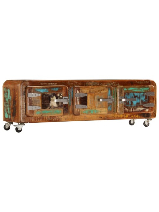TV stolek 120 x 30 x 37 cm masivní recyklované dřevo