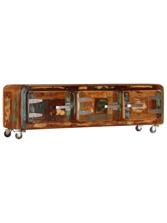 TV stolek 120 x 30 x 37 cm masivní recyklované dřevo