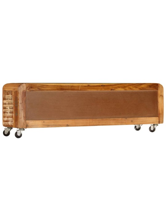 TV stolek 120 x 30 x 37 cm masivní recyklované dřevo
