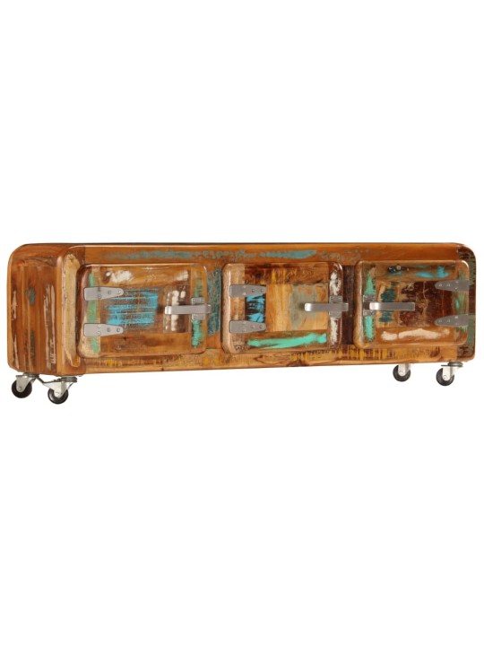 TV stolek 120 x 30 x 37 cm masivní recyklované dřevo