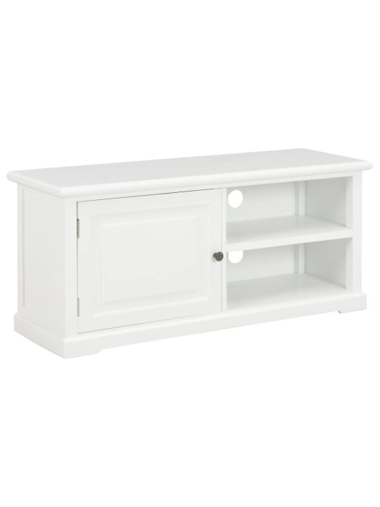 TV stolek bílý 90 x 30 x 40 cm dřevo