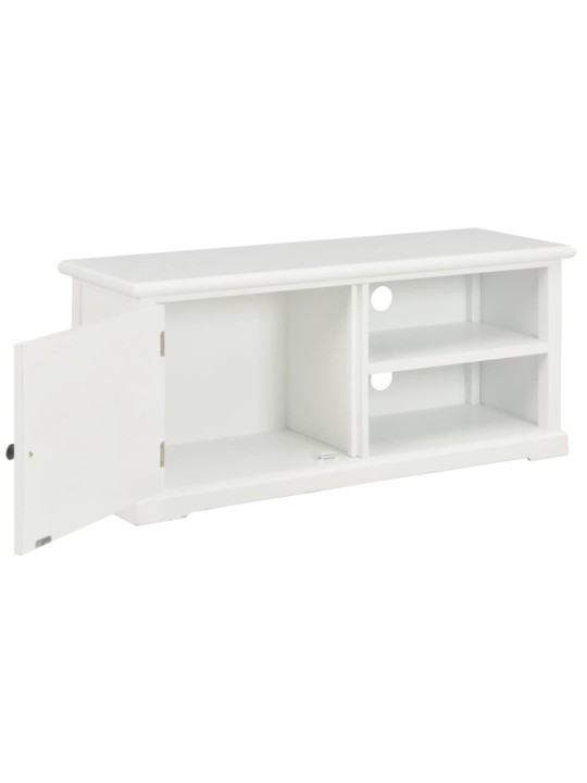 TV stolek bílý 90 x 30 x 40 cm dřevo