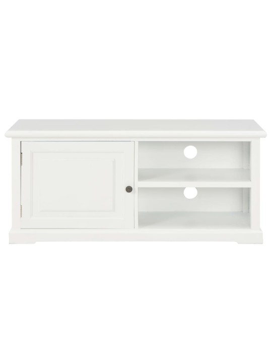 TV stolek bílý 90 x 30 x 40 cm dřevo