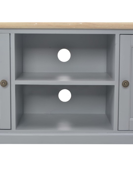 TV stolek šedý 120 x 30 x 40 cm dřevo
