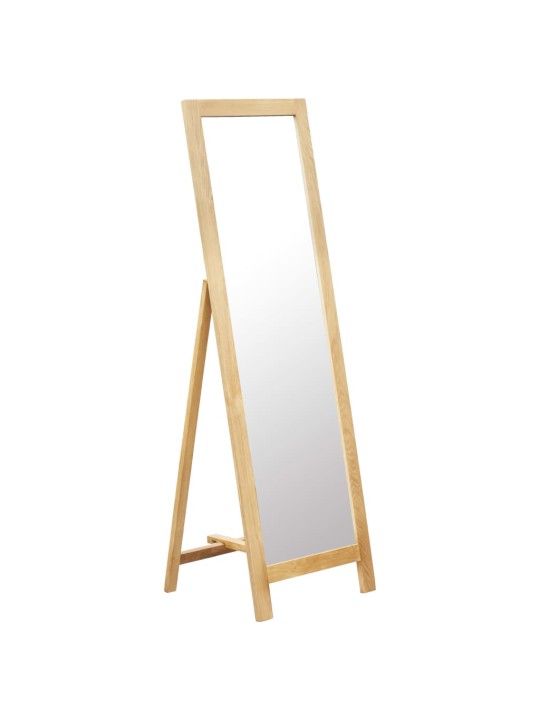 Stojací zrcadlo 48 x 46,5 x 150 cm masivní dubové dřevo