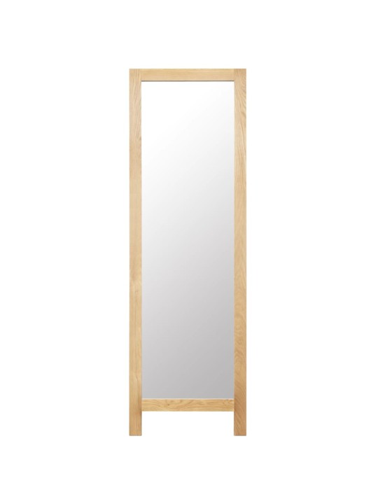 Stojací zrcadlo 48 x 46,5 x 150 cm masivní dubové dřevo
