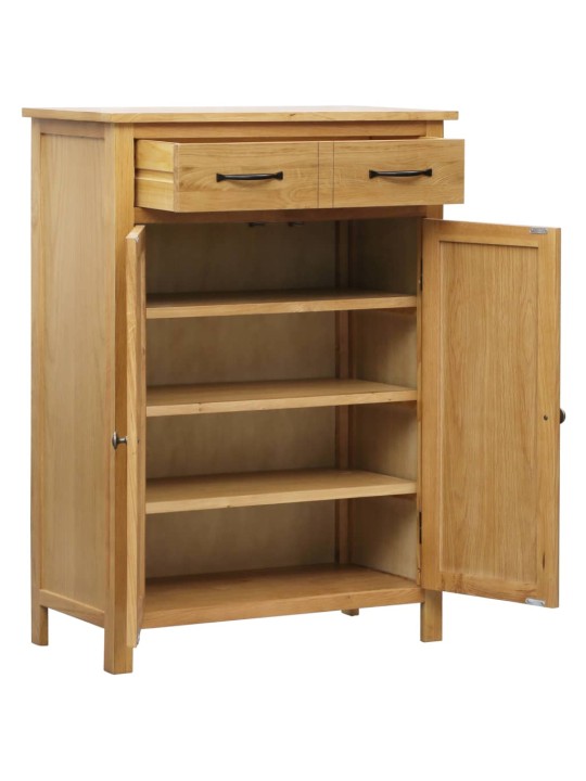Botník 76 x 37 x 105 cm masivní dubové dřevo