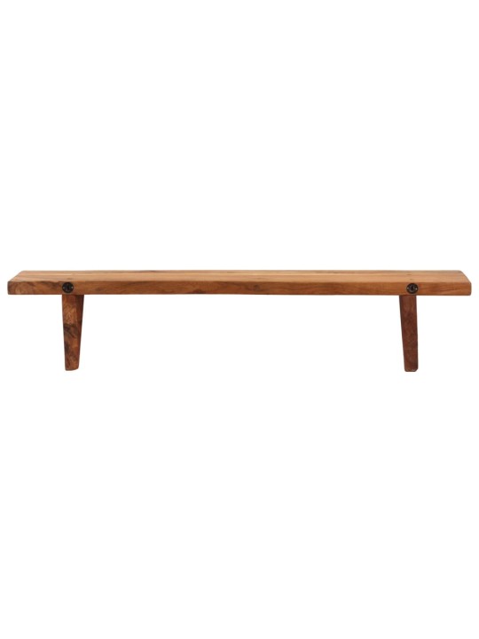 Nástěnné police 2 ks 90 x 20 x 18 cm masivní akáciové dřevo