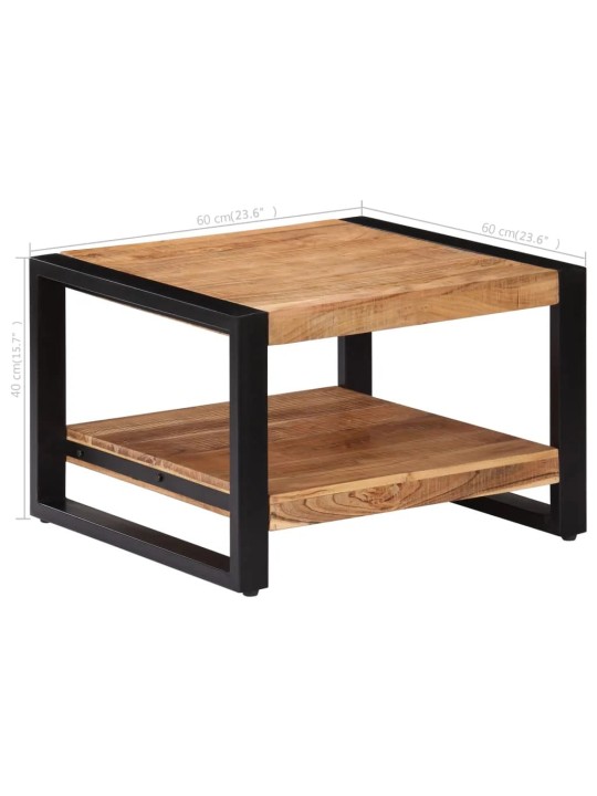 Konferenční stolek 60 x 60 x 40 cm masivní akáciové dřevo