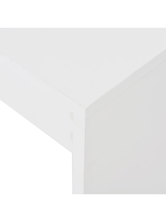 Barový stůl s regálem bílý 110 x 50 x 103 cm
