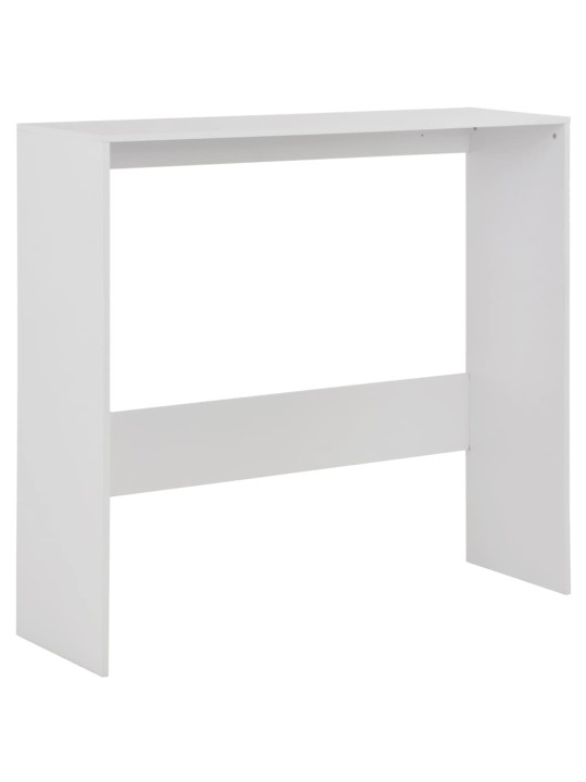 Barový stůl se 2 stolními deskami bílý 130 x 40 x 120 cm