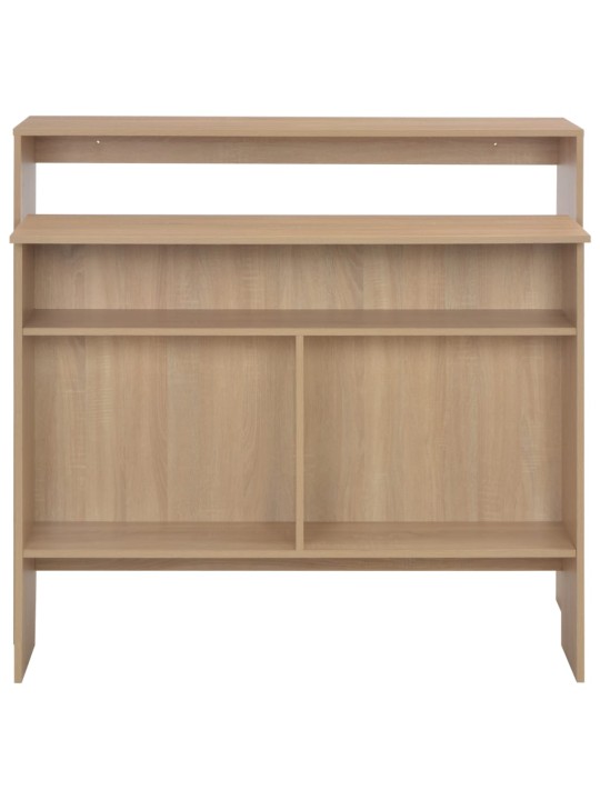 Barový stůl se 2 stolními deskami dub 130 x 40 x 120 cm