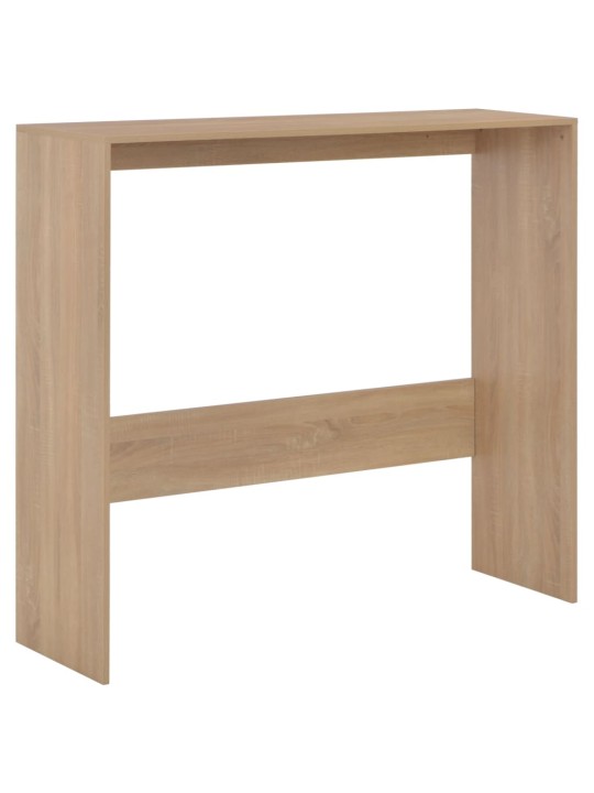Barový stůl se 2 stolními deskami dub 130 x 40 x 120 cm