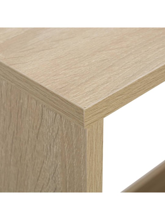 Barový stůl se 2 stolními deskami dub 130 x 40 x 120 cm