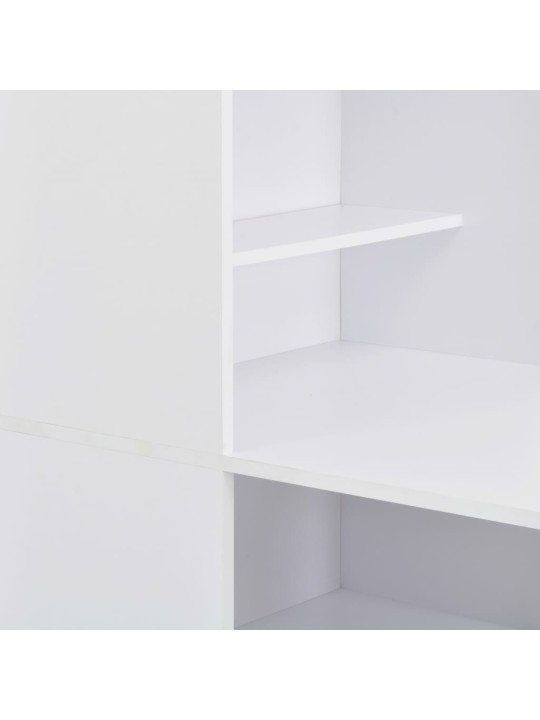 Barový stůl se skříní bílý 115 x 59 x 200 cm