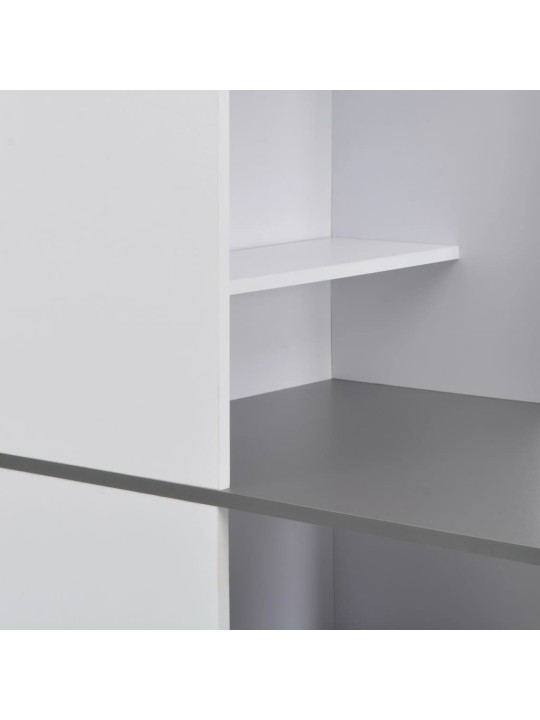 Barový stůl se skříní bílý 115 x 59 x 200 cm