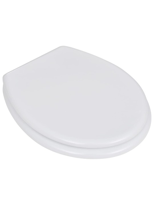 WC sedátka s víkem 2 ks MDF bílá