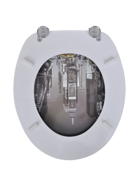 WC sedátka s víky 2 ks MDF New York