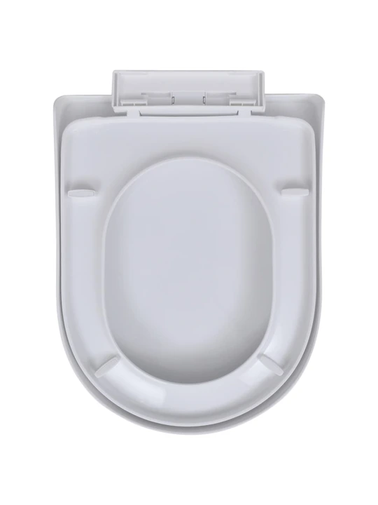 WC sedátka s funkcí pomalého sklápění 2 ks bílá plastová