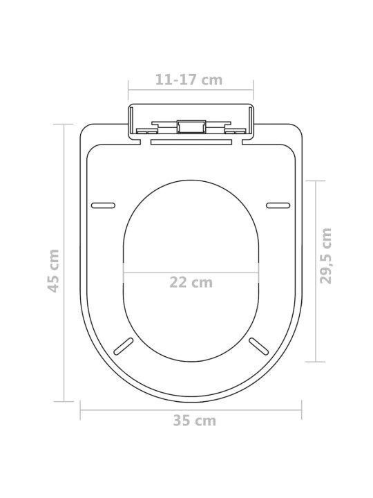 WC sedátka s funkcí pomalého sklápění 2 ks bílá plastová