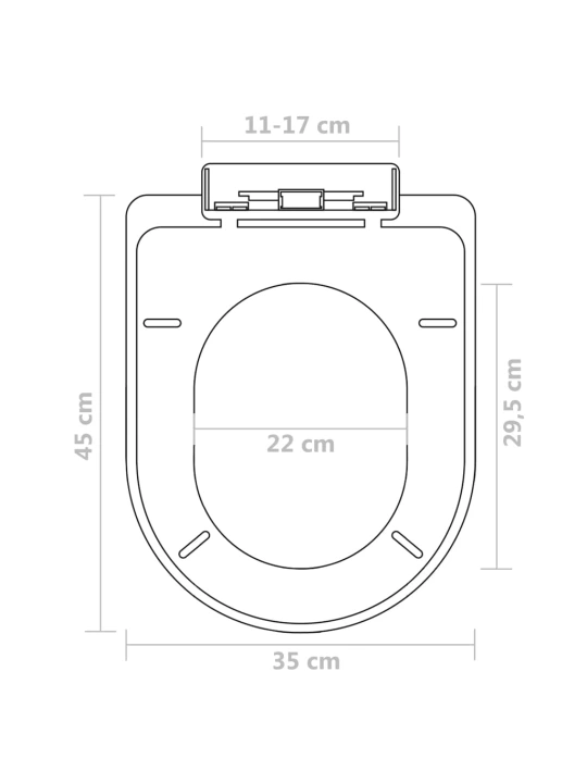 WC sedátka s funkcí pomalého sklápění 2 ks bílá plastová
