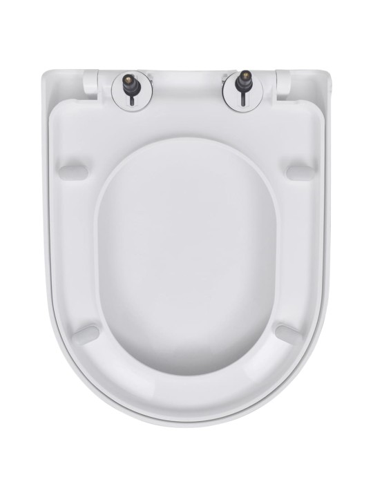 WC sedátka s funkcí pomalého sklápění 2 ks bílá plastová