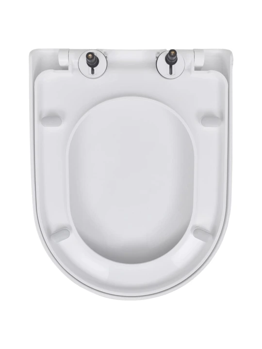 WC sedátka s funkcí pomalého sklápění 2 ks bílá plastová