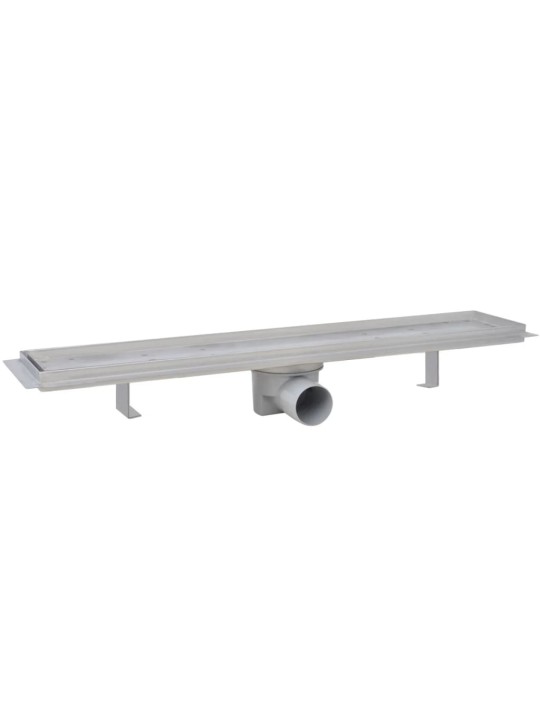 Sprchový odtokový žlab rovný 2 ks 630 x 140 mm nerezová ocel
