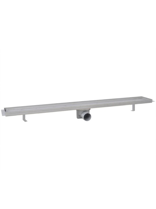 Sprchový odtokový žlab rovný 2 ks 930 x 140 mm nerezová ocel