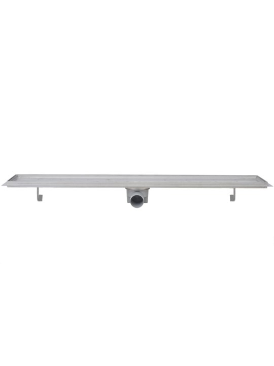 Sprchový odtokový žlab rovný 2 ks 930 x 140 mm nerezová ocel
