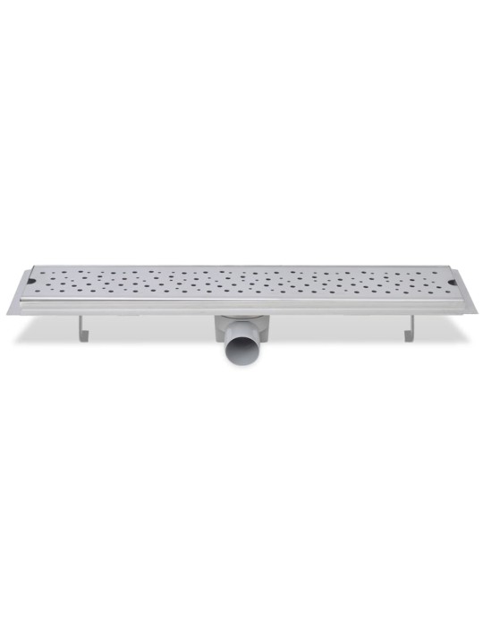 Rovný sprchový odtokový žlab 2ks Bubble 630x140mm nerezová ocel