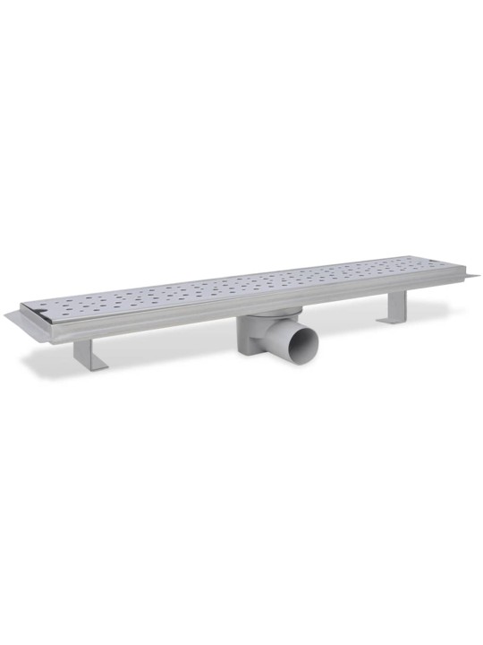 Rovný sprchový odtokový žlab 2ks Bubble 630x140mm nerezová ocel