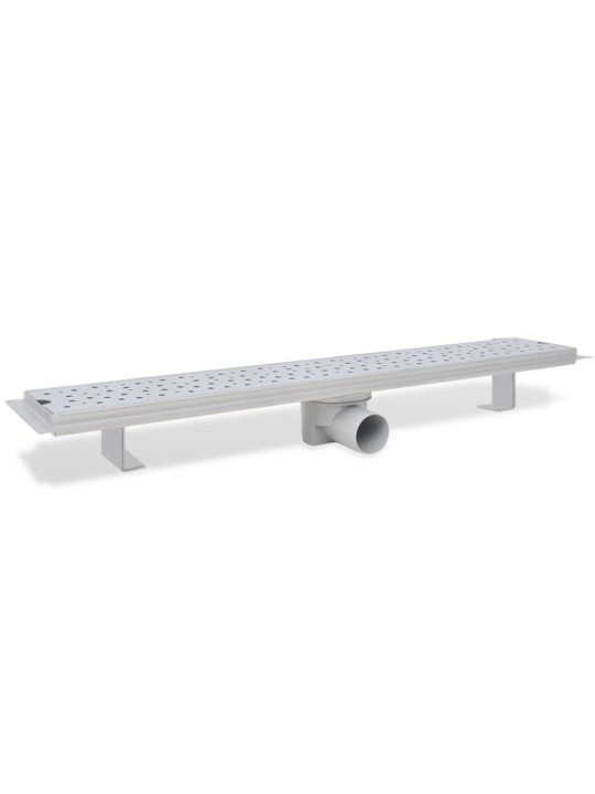 Rovný sprchový odtokový žlab 2ks Bubble 730x140mm nerezová ocel