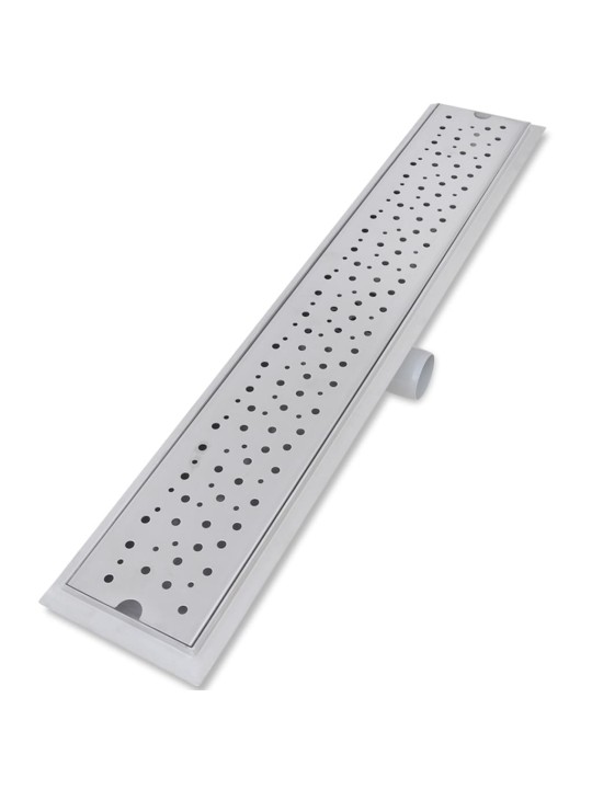 Rovný sprchový odtokový žlab 2ks Bubble 730x140mm nerezová ocel