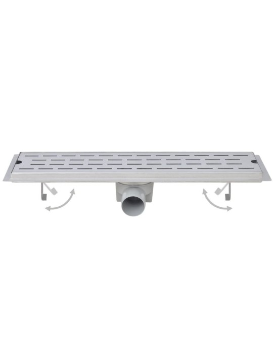 Rovný sprchový odtokový žlab 2ks Bubble 930x140mm nerezová ocel