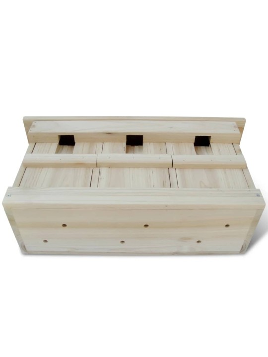 Ptačí budka pro špačky 2 ks 44 x 15,5 x 21,5 cm dřevo