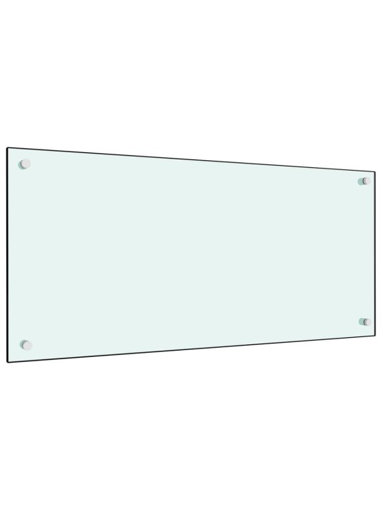 Kuchyňský panel bílý 90 x 40 cm tvrzené sklo
