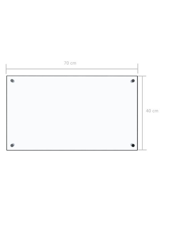Kuchyňský panel průhledný 70 x 40 cm tvrzené sklo