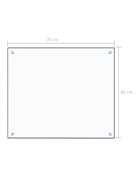 Kuchyňský panel průhledný 70 x 60 cm tvrzené sklo