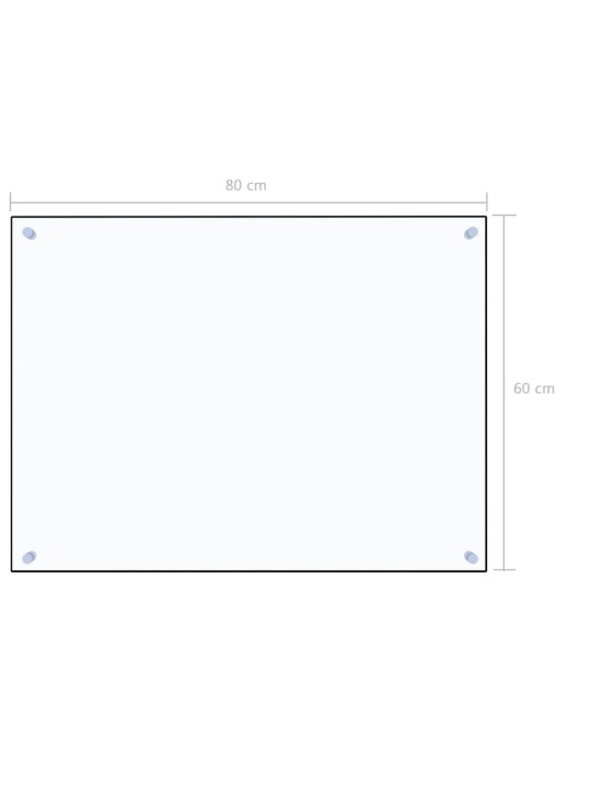Kuchyňský panel průhledný 80 x 60 cm tvrzené sklo