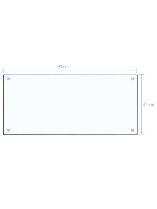 Kuchyňský panel průhledný 90 x 40 cm tvrzené sklo