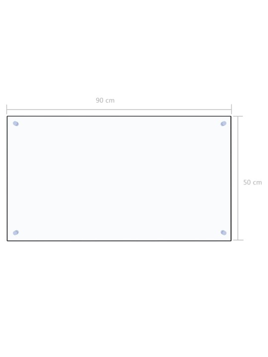 Kuchyňský panel průhledný 90 x 50 cm tvrzené sklo