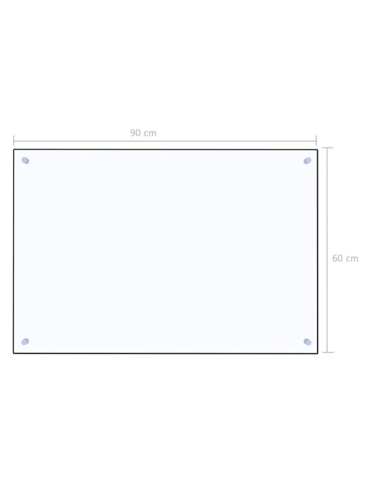 Kuchyňský panel průhledný 90 x 60 cm tvrzené sklo
