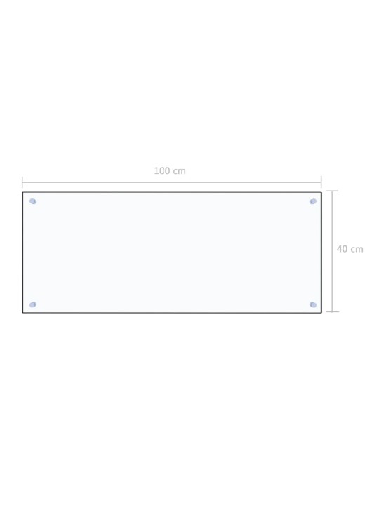 Kuchyňský panel průhledný 100 x 40 cm tvrzené sklo
